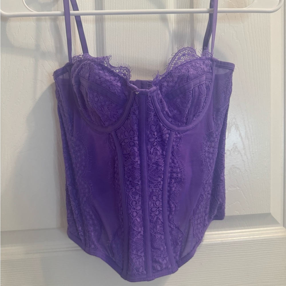 Urdan outfitters out from under modern love corset. Purple. Medium.